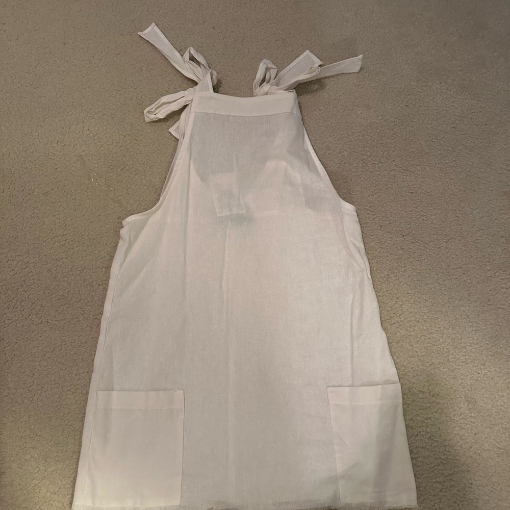 Elegant Cream Mini Dress with Tie Straps